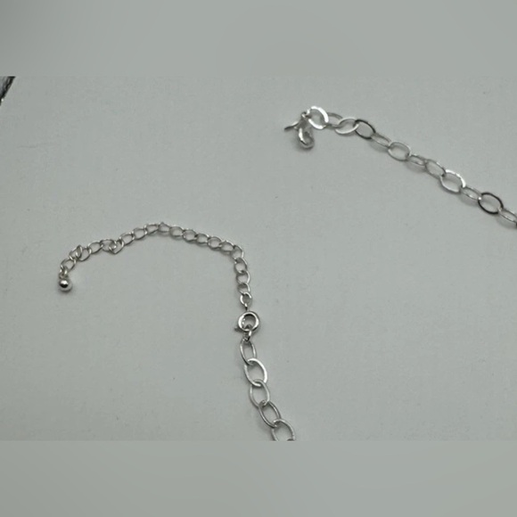 SAQ for Avon 1980s Vintage Necklace & Earring Set Silver tone w/ Aqua Blue - Picture 5 of 9